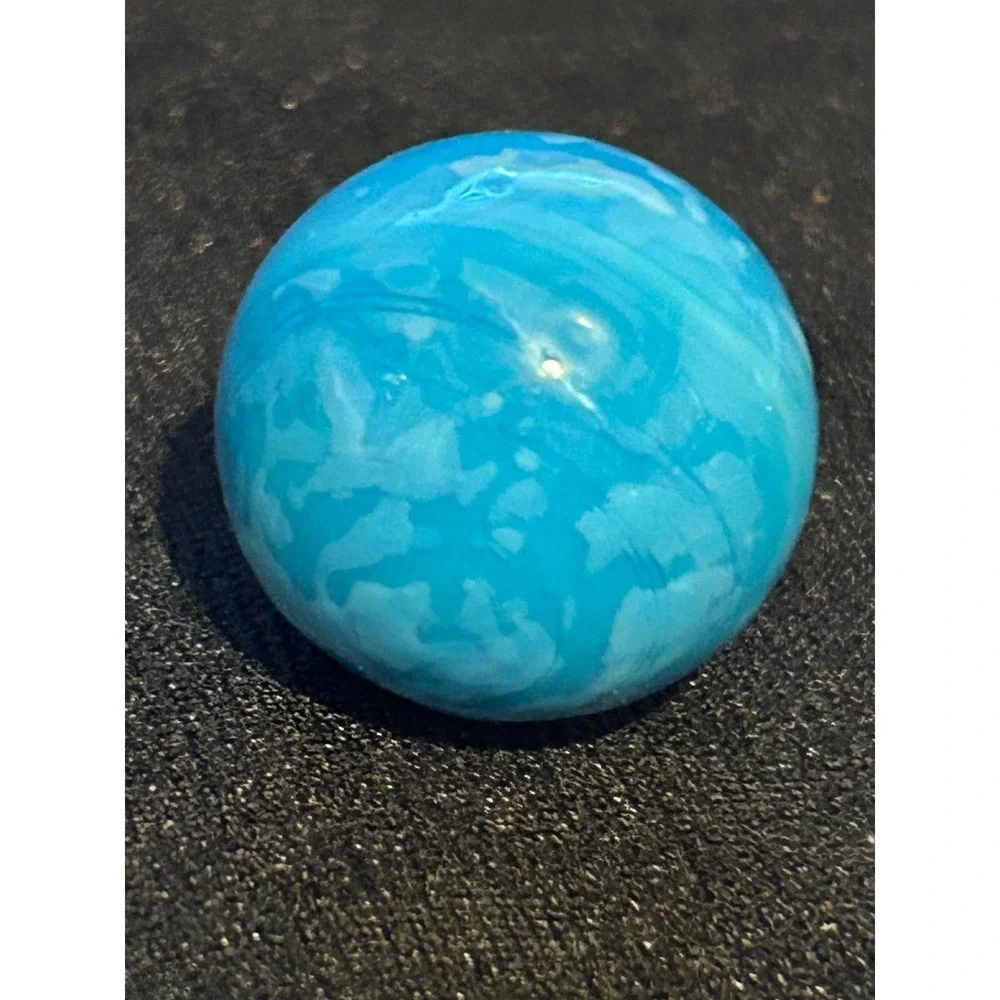 VintageMarbles Lot of 3 | Blue Swirl, Green Ribbon, Clear Core (1) 3/4